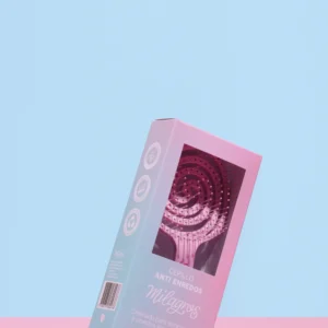 CEPILLO ANTI ENREDO Y MASAJEADOR CAPILAR 2 EN 1 ROSADO